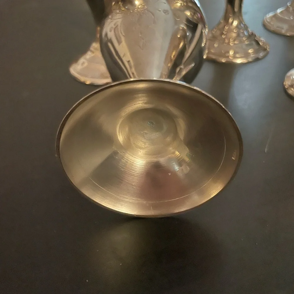 Vintage Silver Plated Wine Goblets - Picture 6 of 7